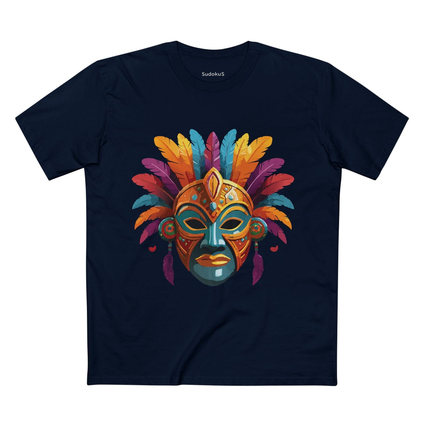 Mask Graphic Unisex 100 Cotton Staple Tee 7