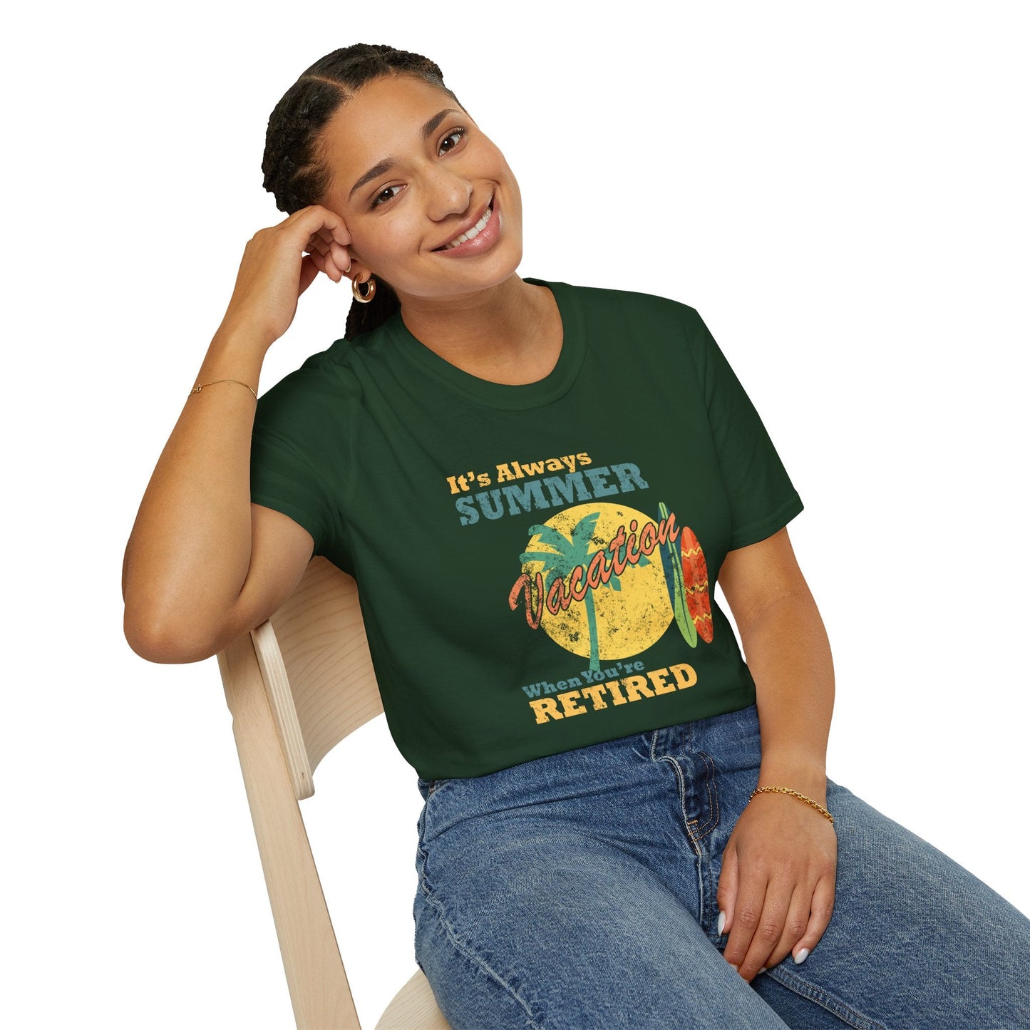 Summer Unisex T Shirt With Art Design Gildan Softstyle 64000 100 Percent Cotton Tee