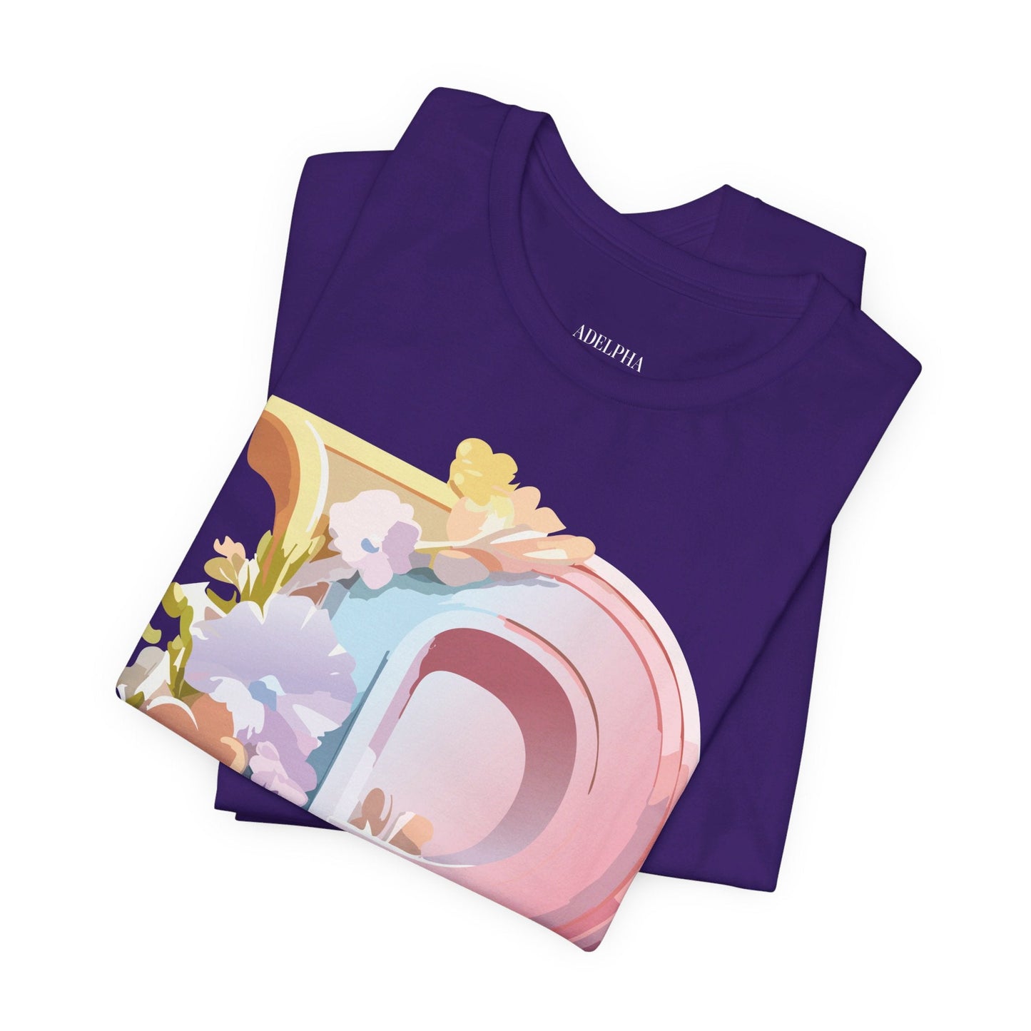 Letter P Shirt Graphic Tee Unisex Jersey Short Sleeve Adelpha Vintage Inspired Artwork