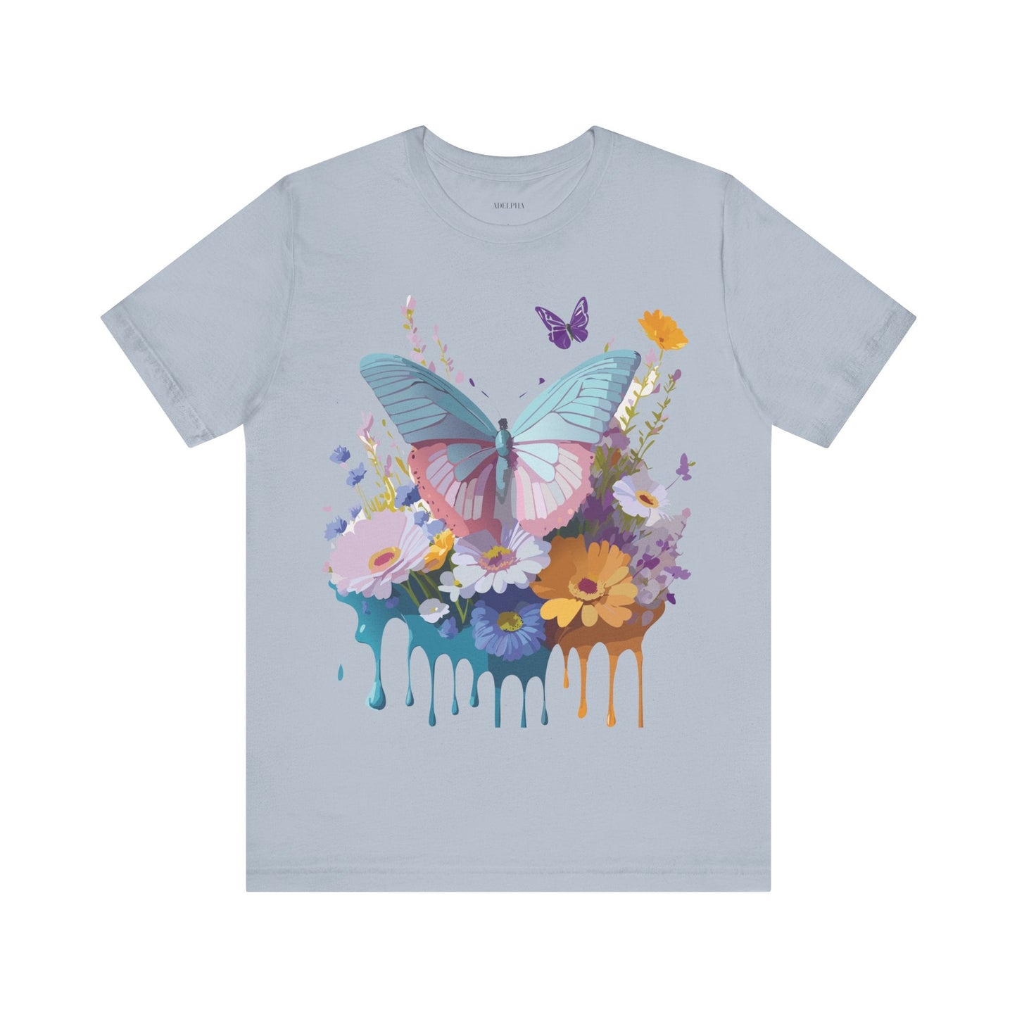 Butterfly Graphic Tee Unisex Short Sleeve Jersey Vintage Artwork Adelpha