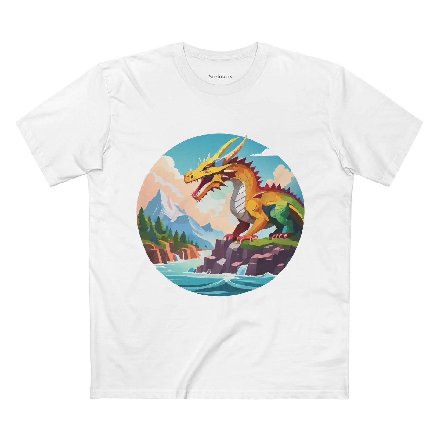 Dragon Graphic Unisex 100 Cotton Staple Tee 31