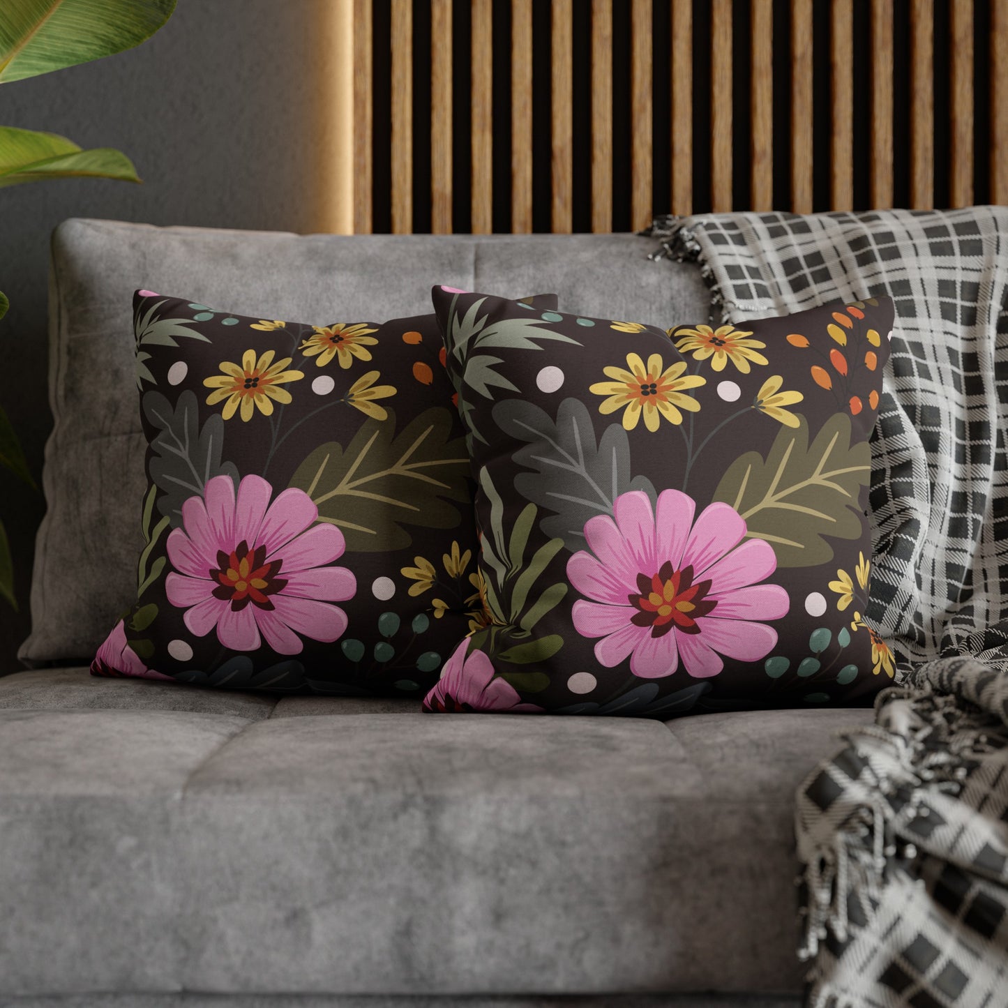 Floral Poly Pillowcase