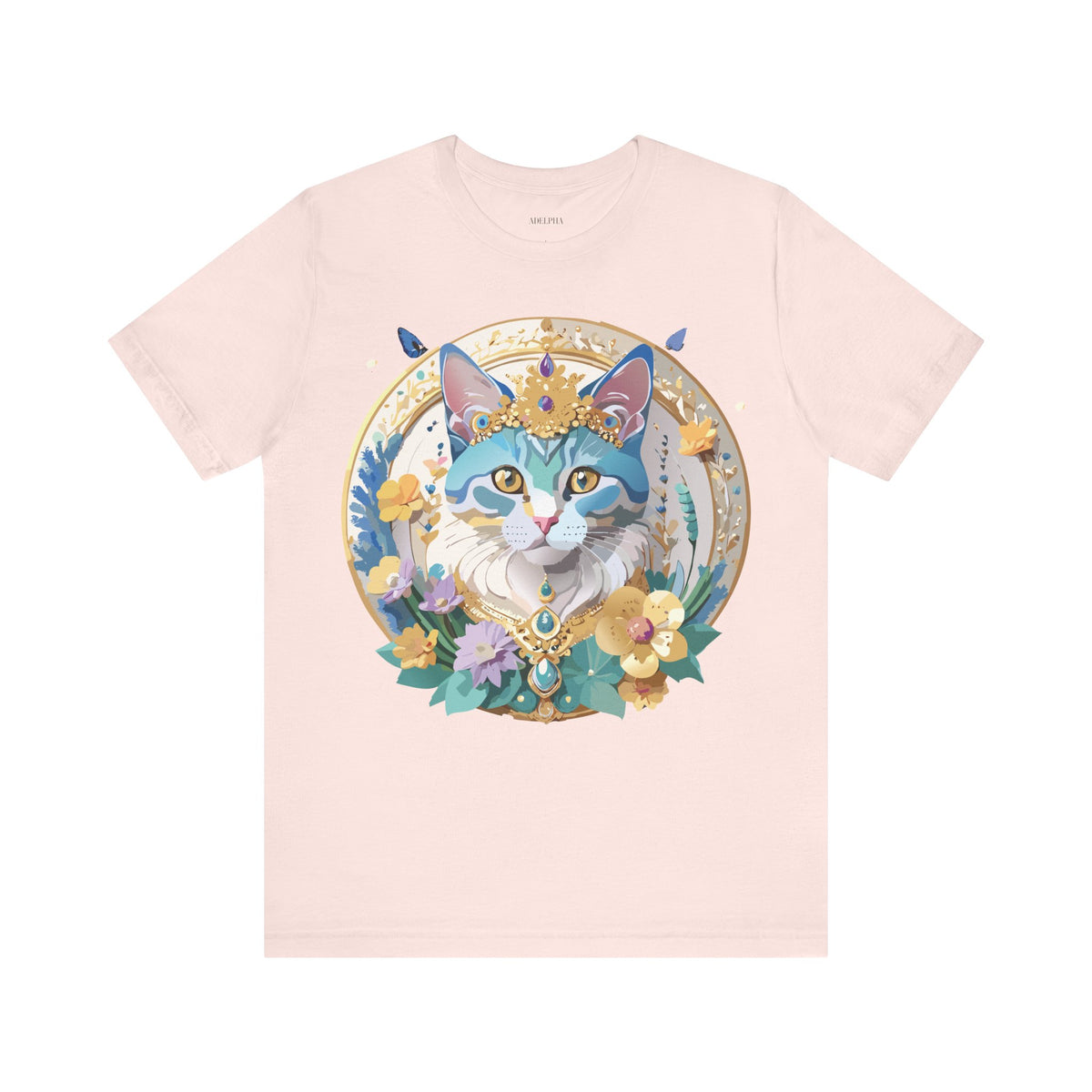 Medallion Graphic Unisex Cotton Bella+Canvas Tee with Art Design d44