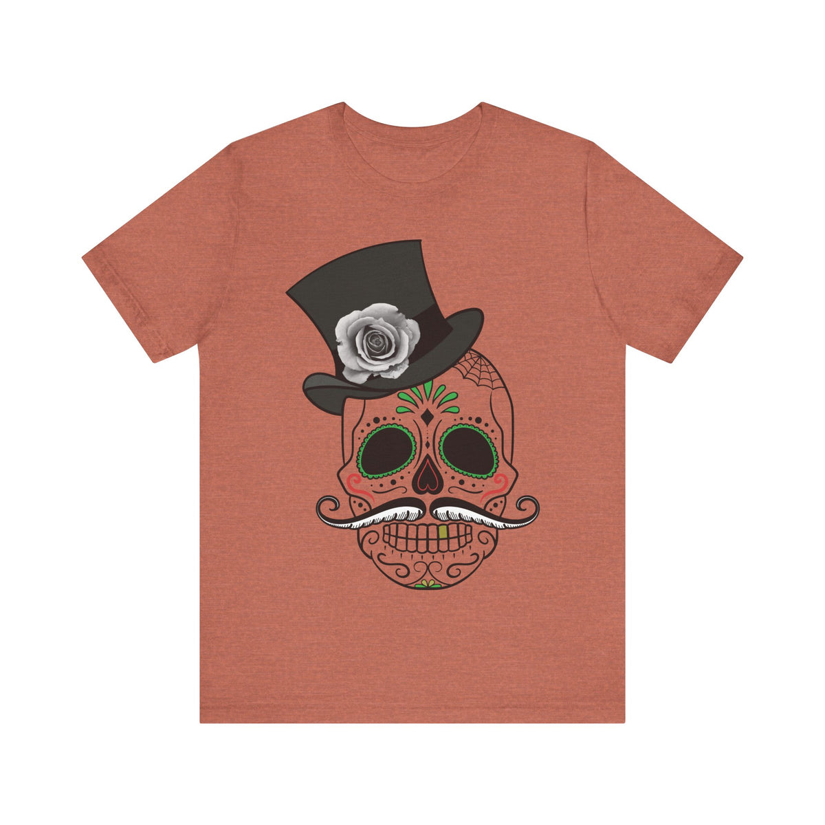Camiseta unisex de algodón con calavera