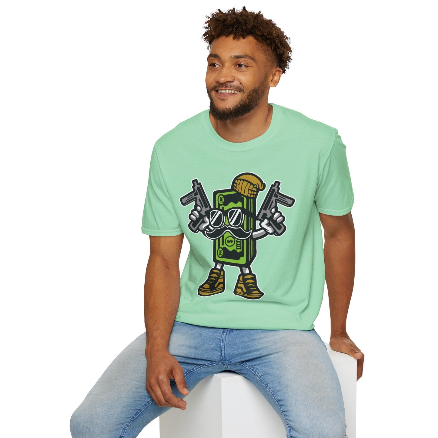 Cartoon T Shirt Animation Tee Funny Graphic Unisex Gildan Softstyle 64000 Cotton