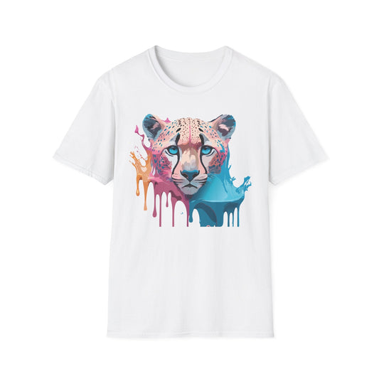 Unisex Cheetah Tee Softstyle Gildan 64000 100 Percent Cotton