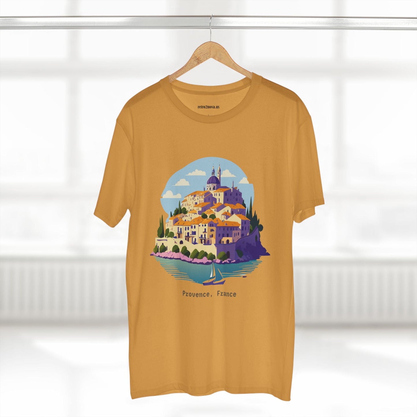 Travel Shirt Provence Tourist Unisex Premium Cotton Tee With Original Art Design Retro2Nova