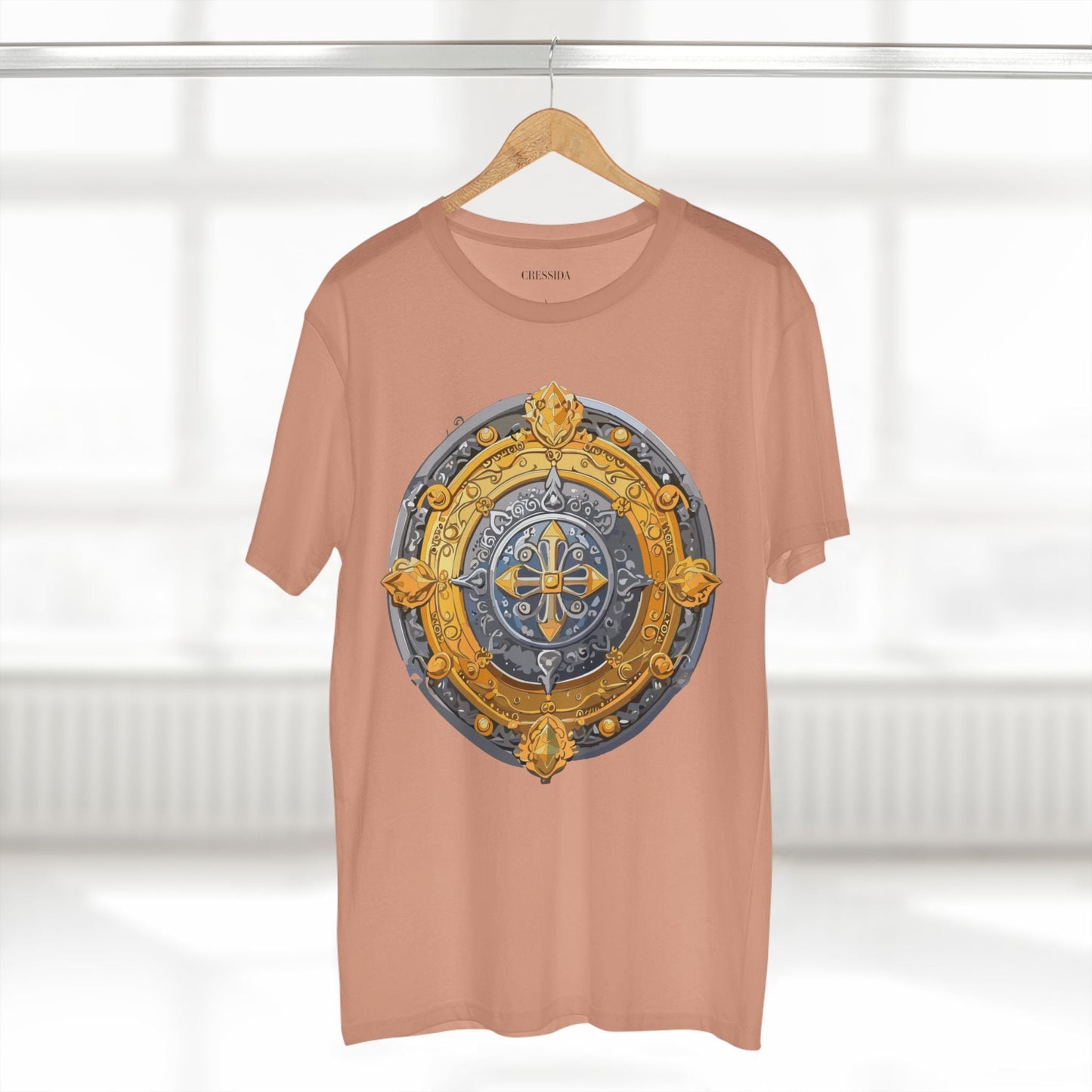 Antique Gold Coin Graphic Design T-Shirt Unisex 100 Cotton With Golden Print Artwork Tee 8