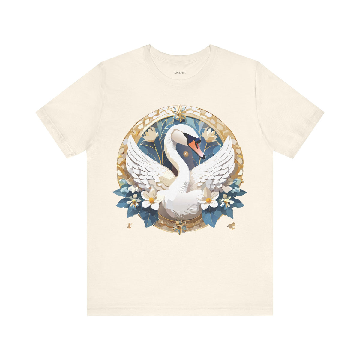 Medallion Graphic Unisex Cotton Bella+Canvas Tee with Art Design d45