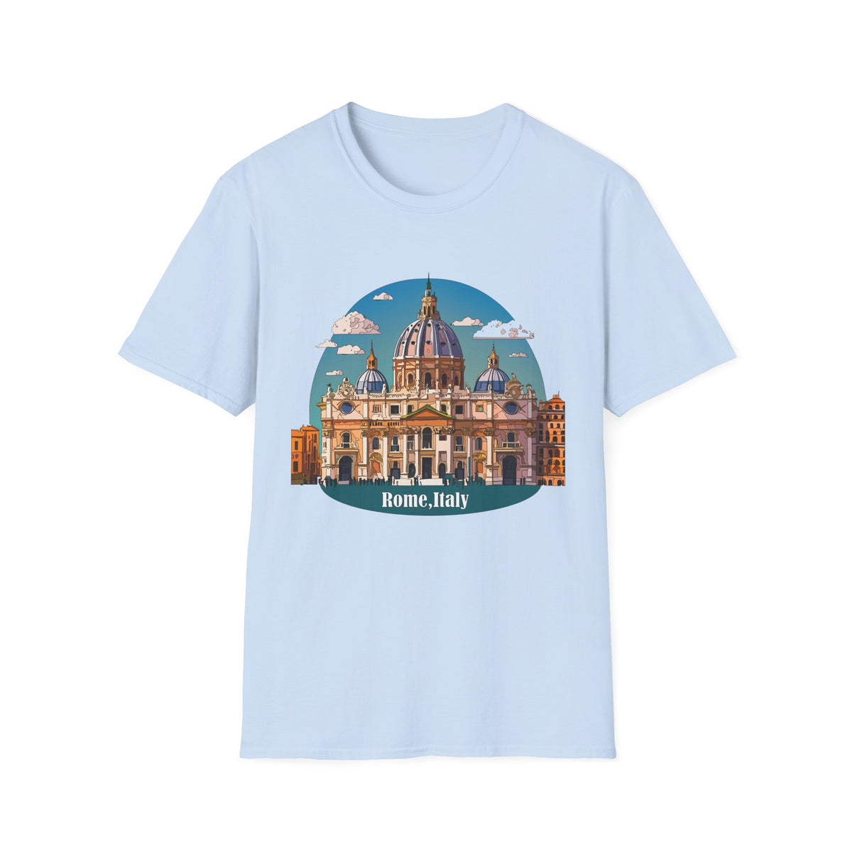 St. Peter's Basilica Illustration T-Shirt | Rome Italy Travel Tee