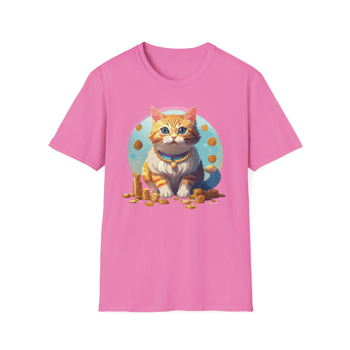 Lucky Cat Illustration T-Shirt | "I'm a lucky cat" design