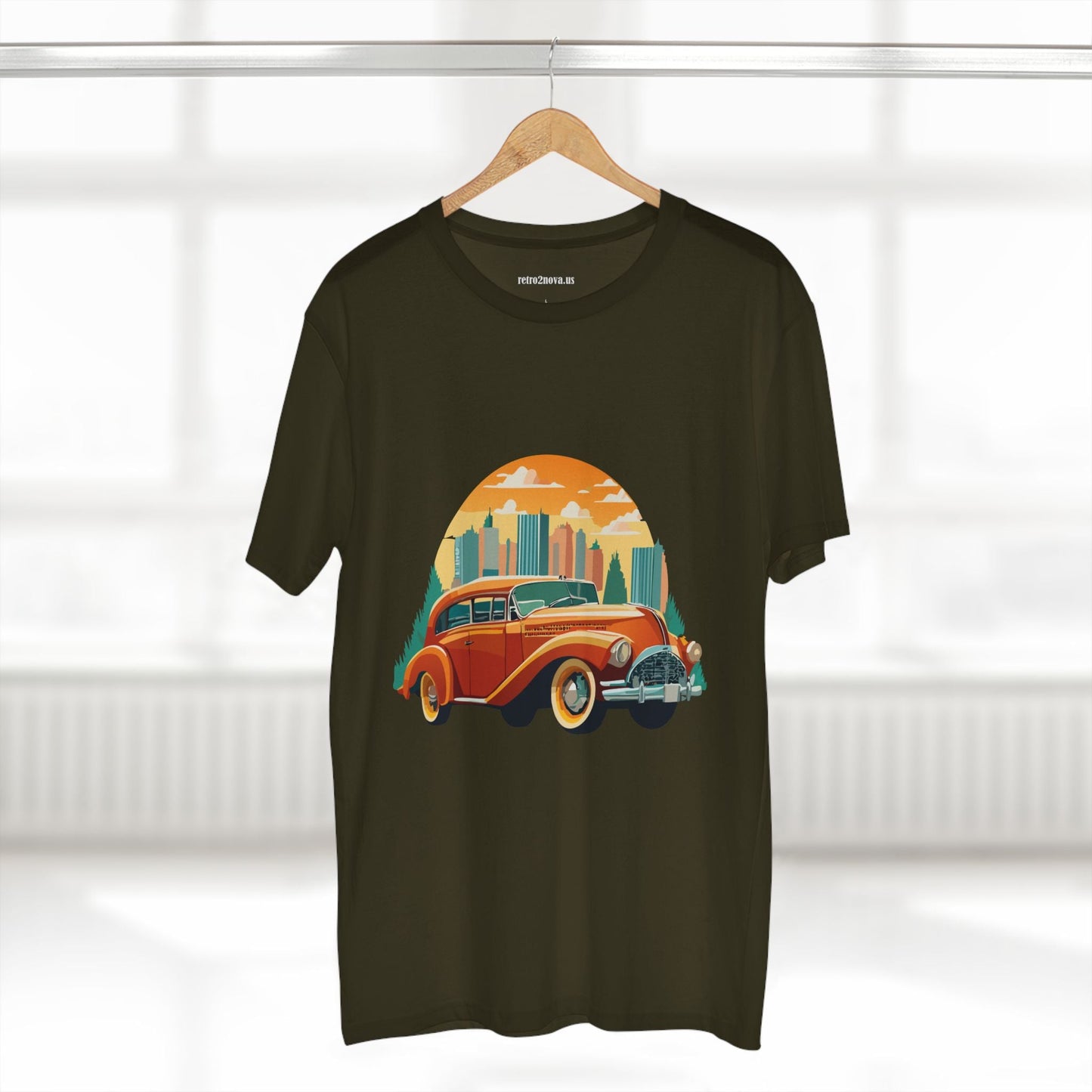Retro Car Shirts Vintage Car Tee By Retro2Nova Unisex Premium Cotton Original Art Design Collection