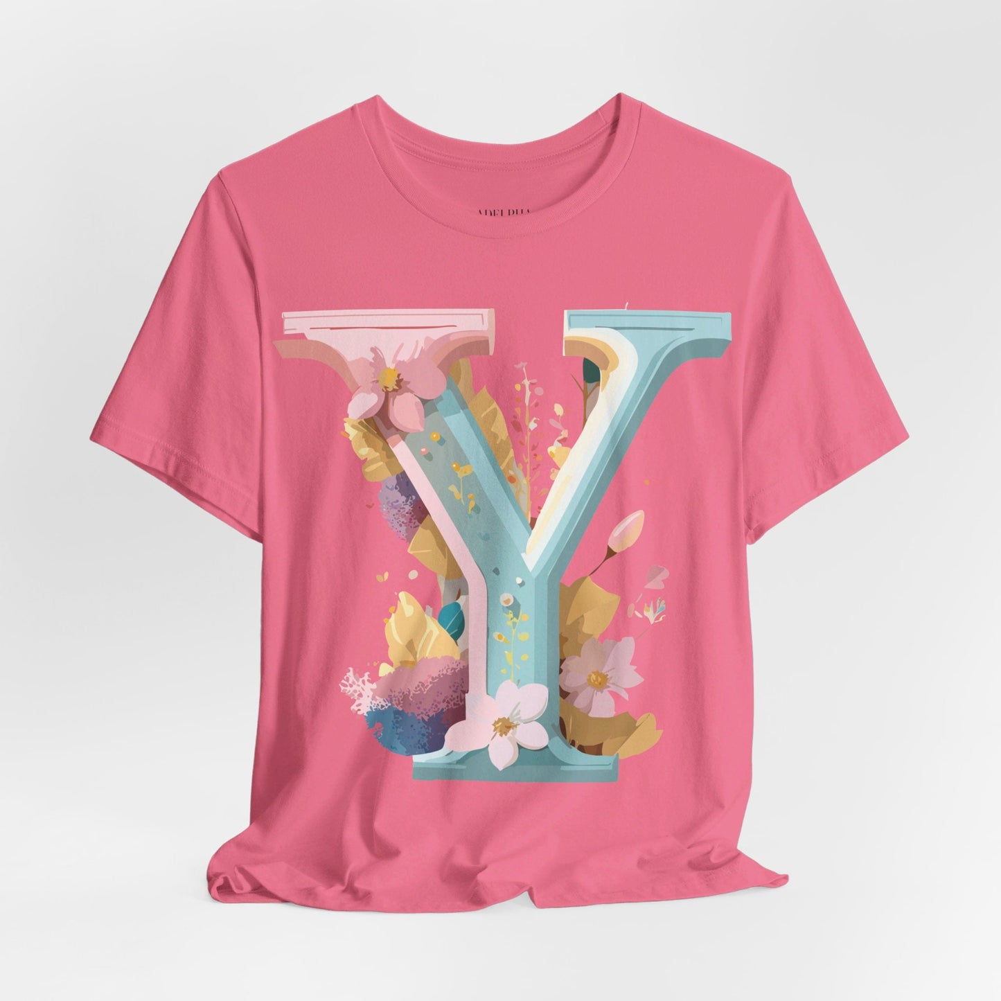 Letter Y Shirt Unisex Jersey Graphic Tee By Adelpha Vintage Inspired Art Short Sleeve Premium
