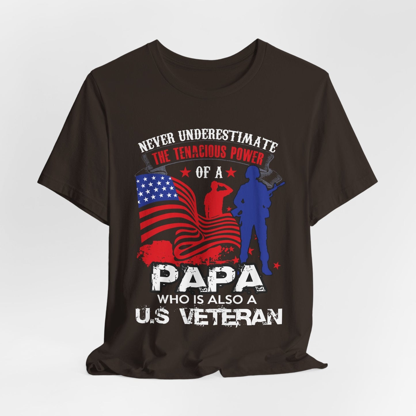 Army Veteran Patriotic Graphic Design Unisex Cotton T-Shirt v53