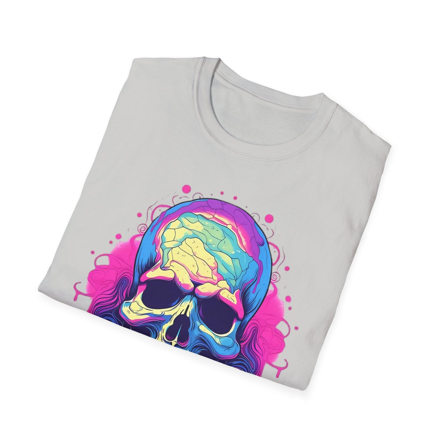 Skull Tee Shirt Unisex Skeleton Design Gildan Softstyle 64000 Ring Spun Cotton Tee
