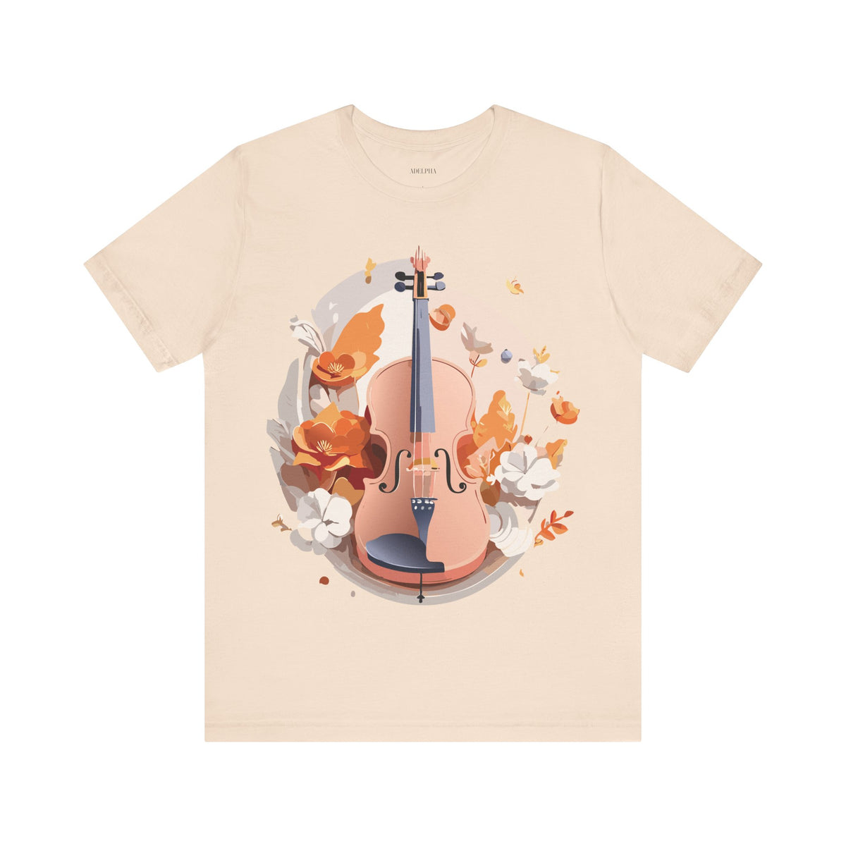 Music Graphic Unisex Cotton Bella+Canvas Tee with Art Design m173
