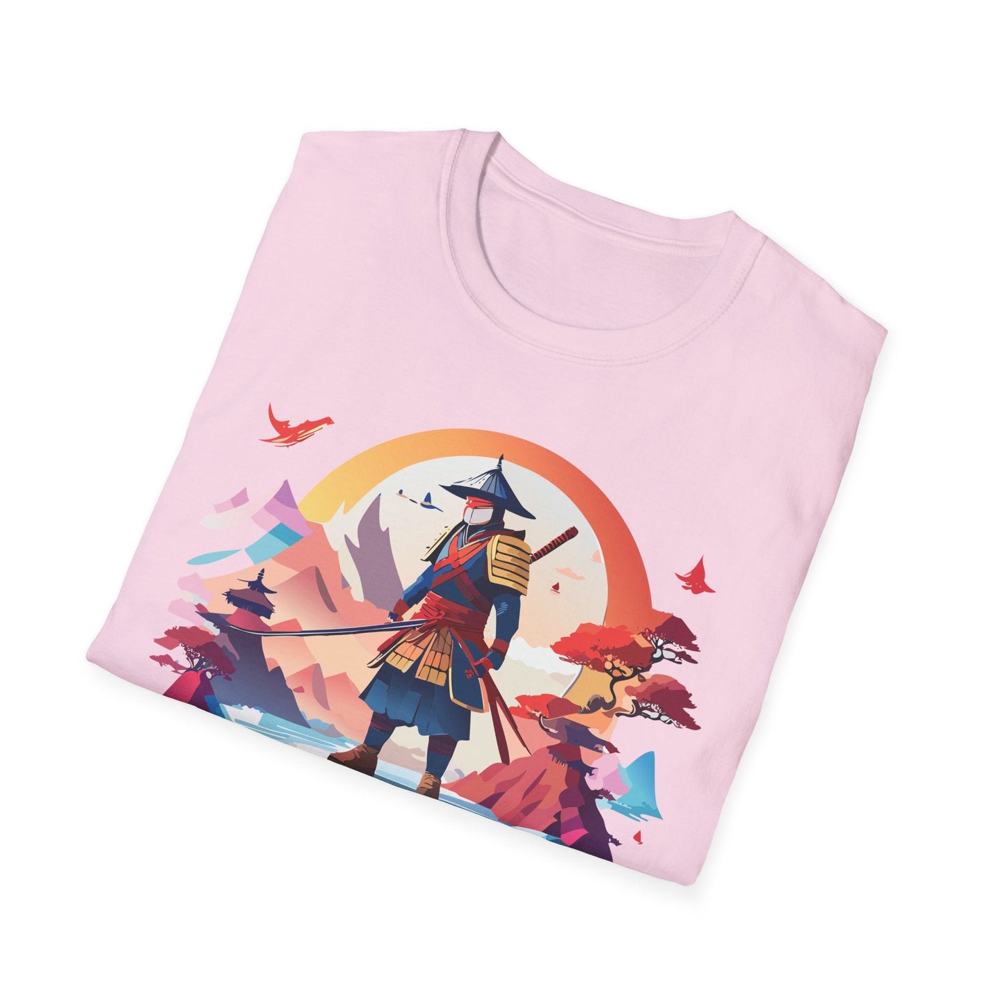Samurai Shirt Unisex Softstyle Tee 100 Percent Ring Spun Cotton Short Sleeve T Shirt Comfort Fit