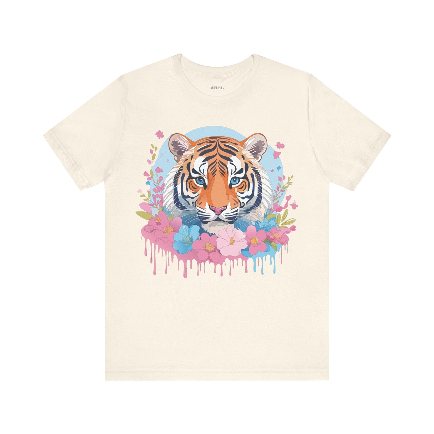 Tiger Graphic Tee by Adelpha Unisex Vintage Inspired Artwork Short Sleeve Shirt Edition