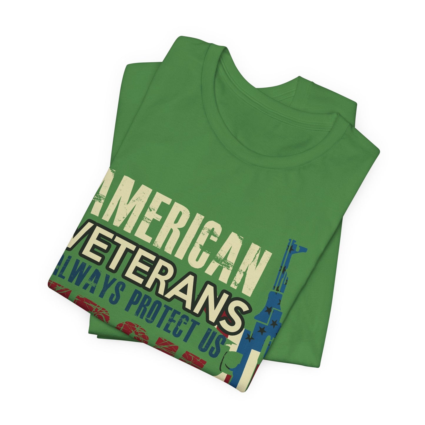 Army Veteran Patriotic Graphic Design Unisex Cotton T-Shirt v44