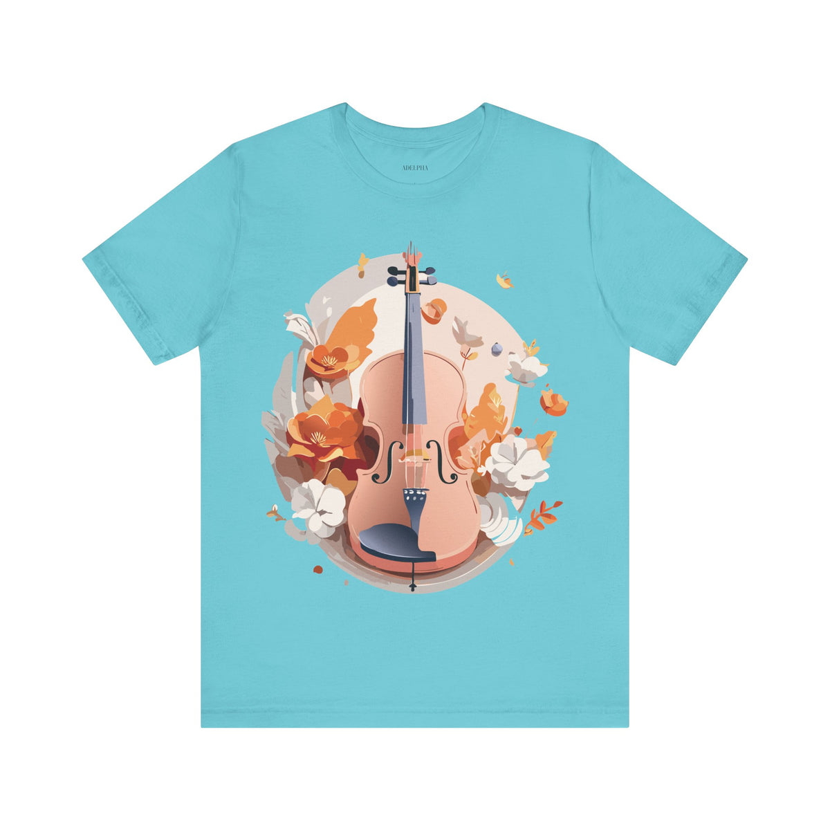 Music Graphic Unisex Cotton Bella+Canvas Tee with Art Design m173