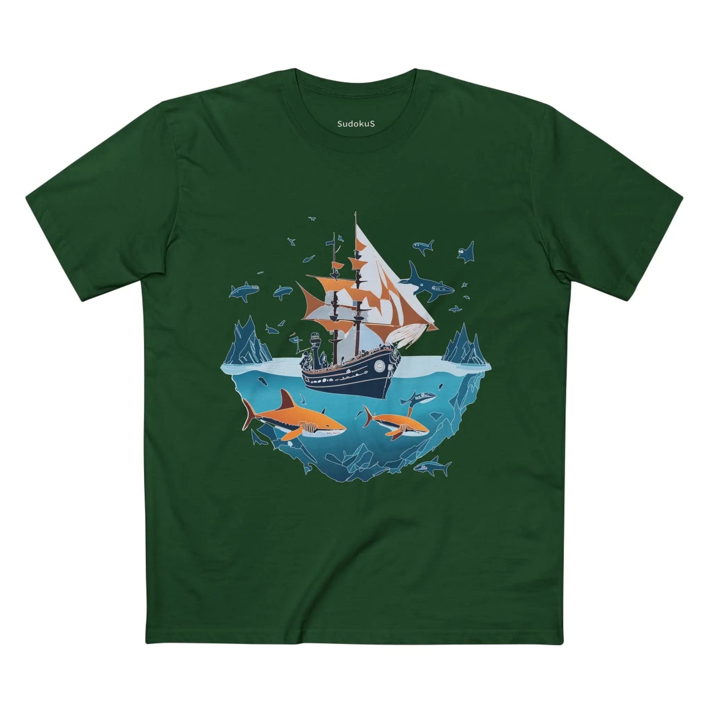 Ocean Coast Graphic Unisex 100 Cotton Staple Tee 31