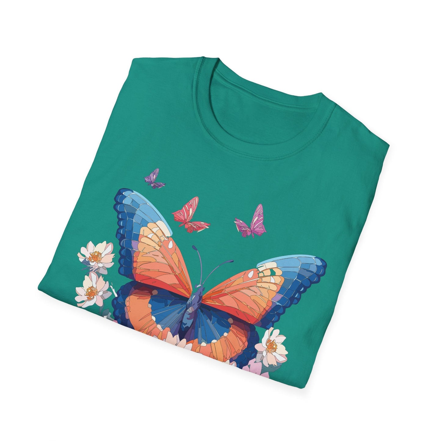 Monarch Butterfly Unisex Softstyle Tee Gildan 64000 Lightweight Breathable 100 Cotton Tee