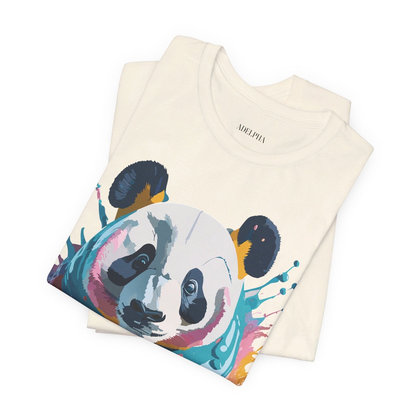 Panda Graphic T Shirt Unisex Jersey Short Sleeve Adelpha Vintage Inspired Art Tee Premium Quality