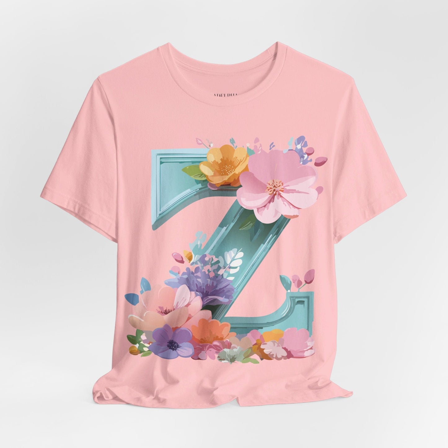 Letter Z Shirt Graphic Tee Unisex Jersey Short Sleeve Premium Vintage Inspired Artwork Adelpha