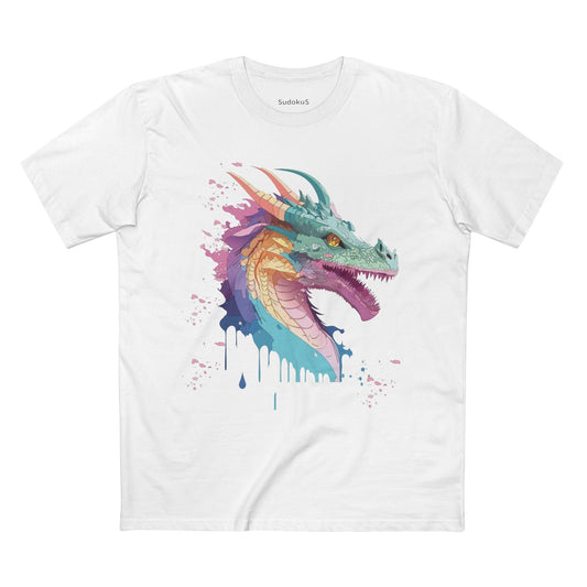 Dragon Graphic Unisex 100 Cotton Staple Tee 7