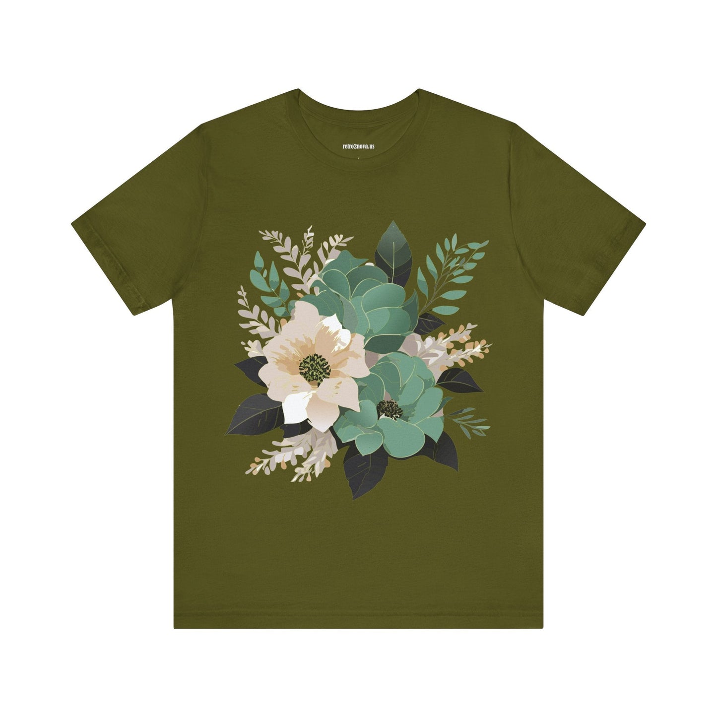 Flowers Shirt Floral Shirt Unisex Jersey Short Sleeve Tee From Flowers Collection Retro2Nova
