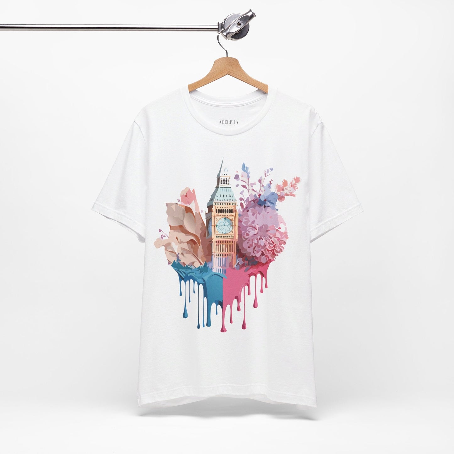 London Tourist Shirt Graphic Tee Unisex Jersey Short Sleeve Adelpha Vintage Inspired Artwork