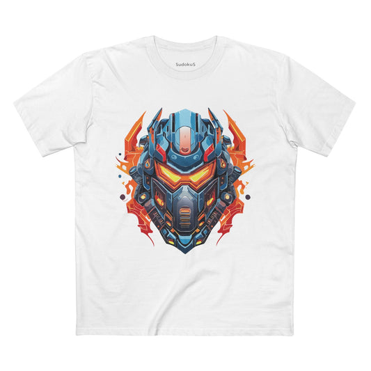 Cyborg Robot Graphic Unisex 100 Cotton Staple Tee 16
