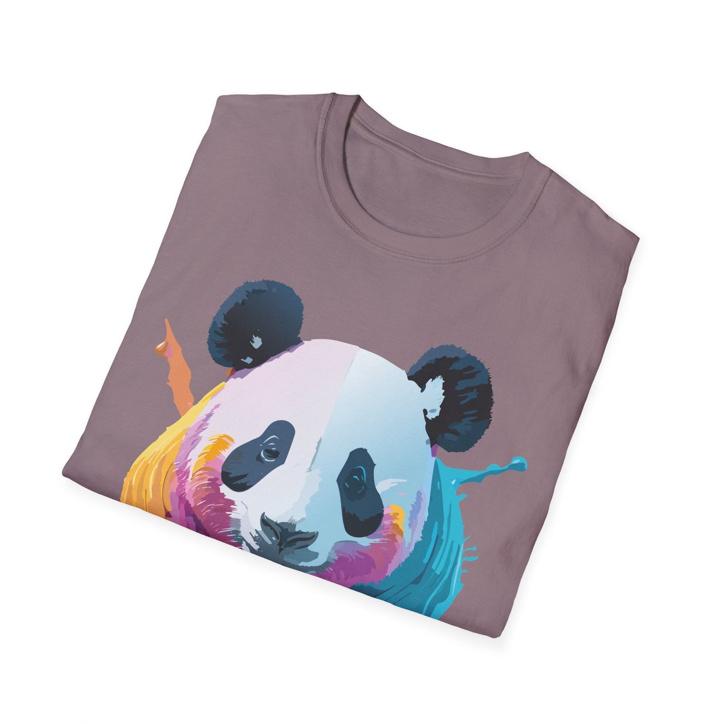 Panda Shirt Unisex T Shirt Softstyle Gildan 64000 100 Percent Ring Spun Cotton Animal Tee