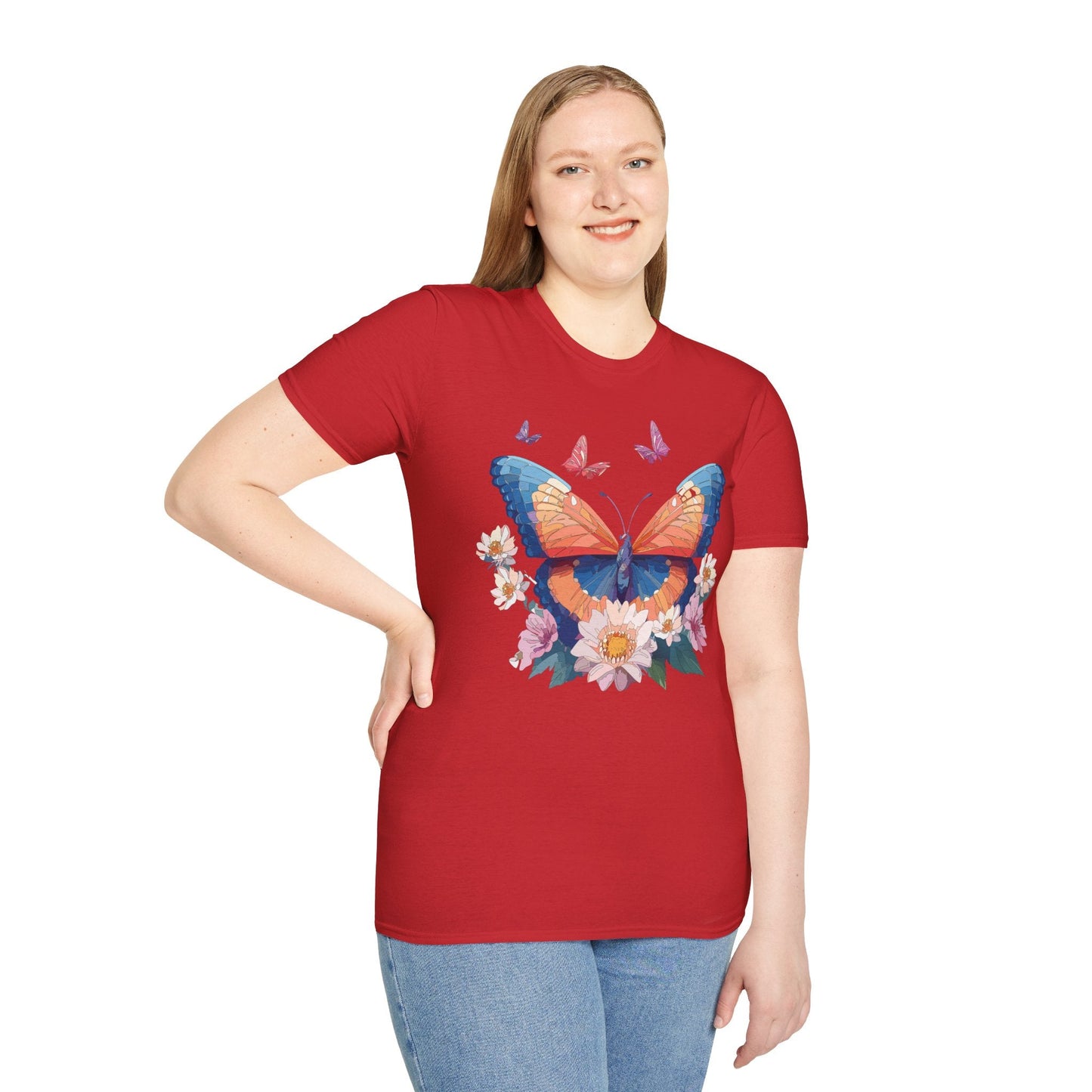 Monarch Butterfly Unisex Softstyle Tee Gildan 64000 Lightweight Breathable 100 Cotton Tee