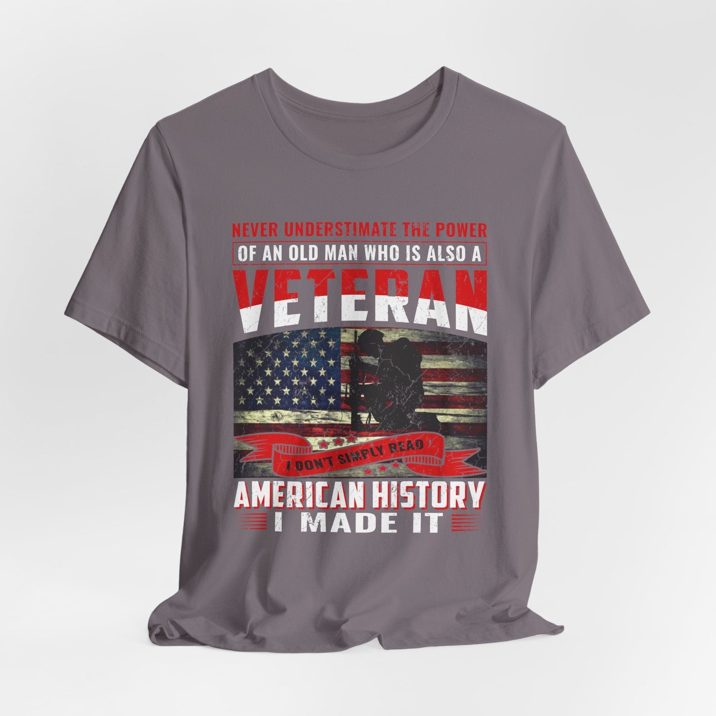Army Veteran Patriotic Graphic Design Unisex Cotton T-Shirt v32