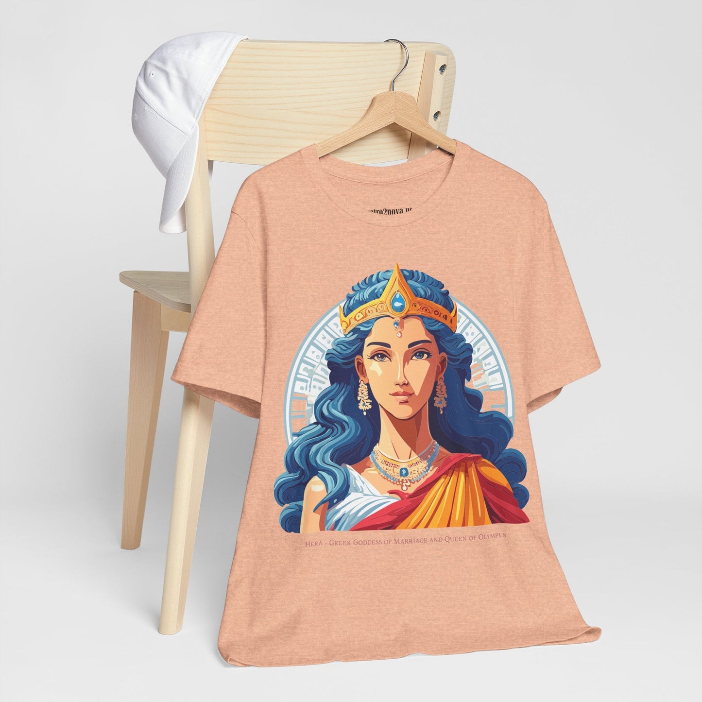Hera Goddess Shirt Unisex Graphic Cotton Tee With Original Retro2Nova Artwork Soft Vintage Inspired