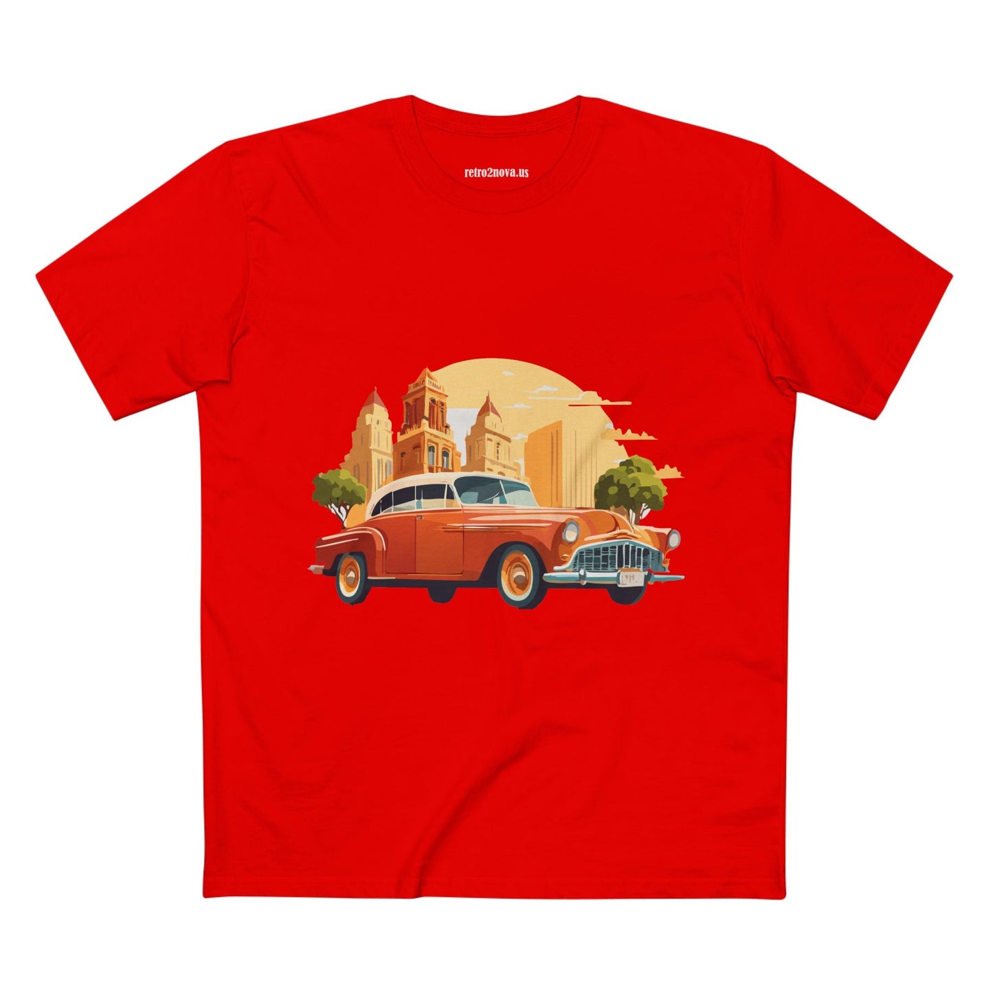 Retro Car Shirts Vintage Car Shirts RC21 Unisex Premium Cotton Tee With Original Art
