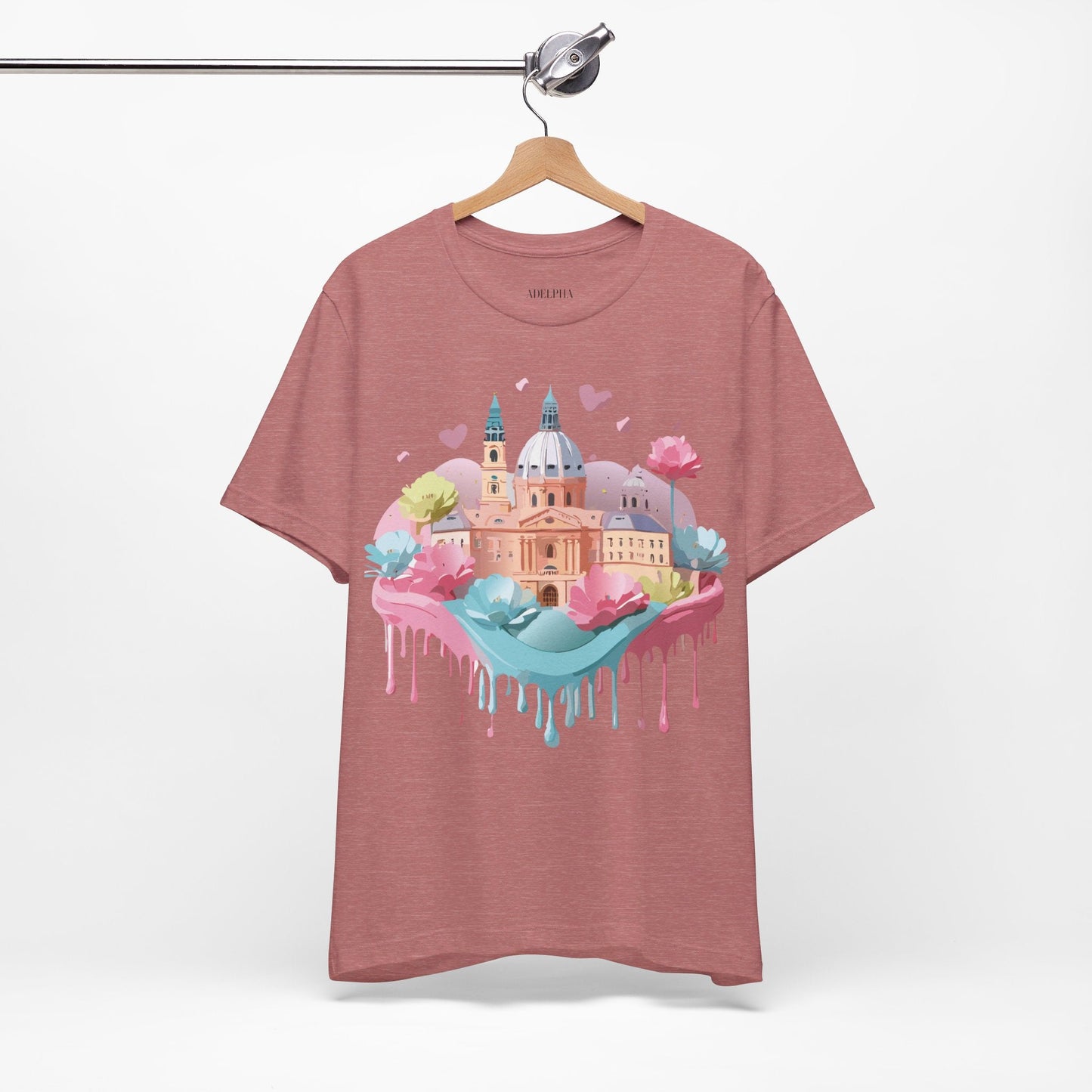 Prague Tourist Shirt Unisex Graphic Tee With Vintage Inspired Artwork By Adelpha