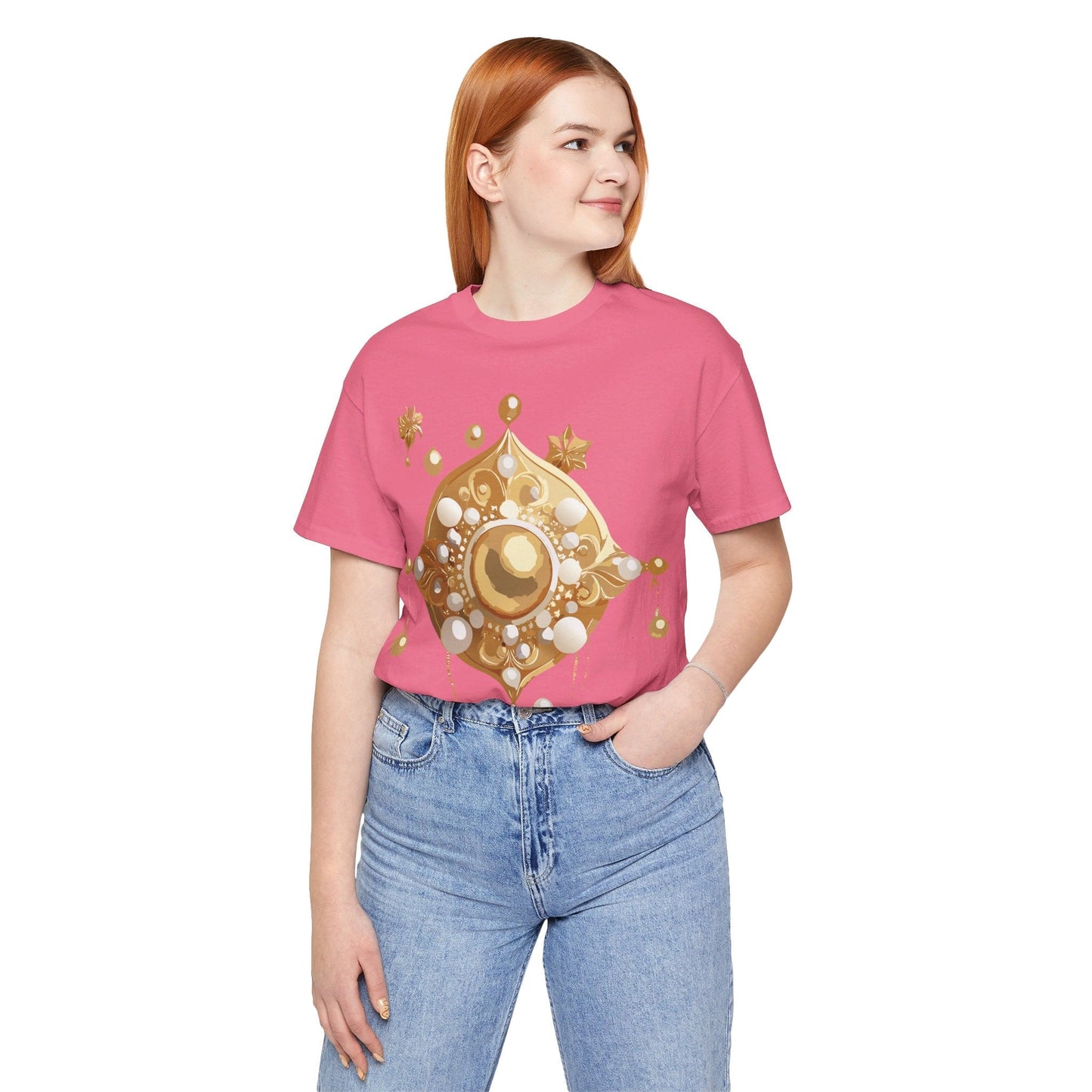 Jewelry Graphic Unisex 100 Cotton Vintage Treasure Art T-Shirt 32