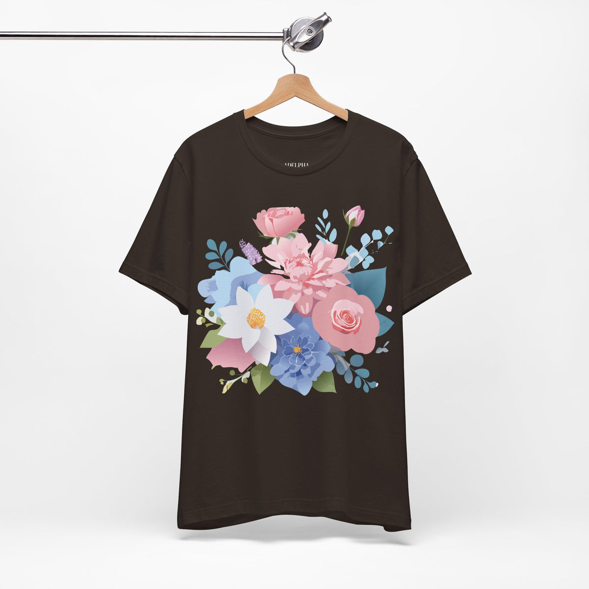 Floral Graphic Tee Shirt - Bella+Canvas Unisex 100 Cotton 25