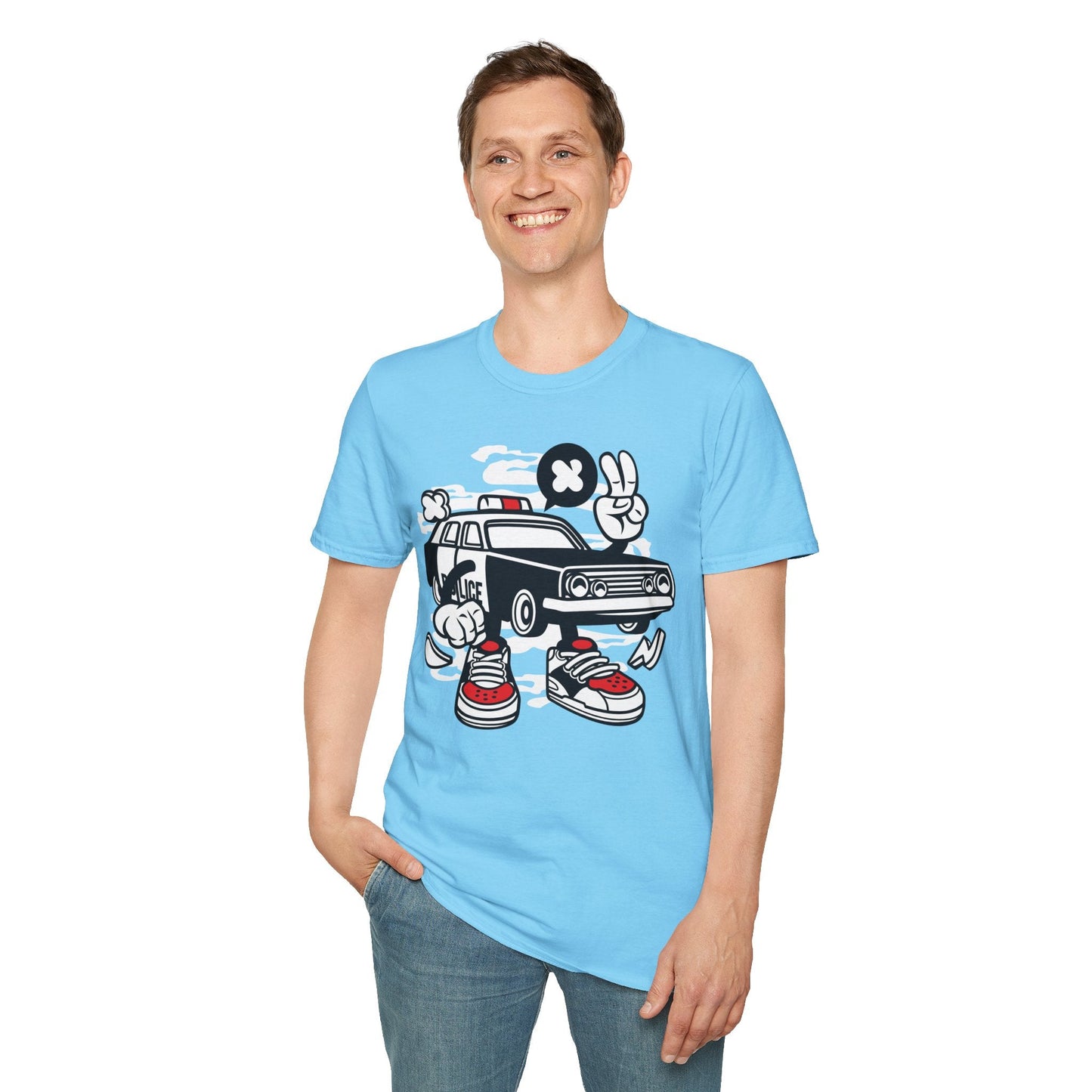 Cartoon T Shirt Animation Tee Funny Unisex Gildan Softstyle 64000 Cotton Tee Comfort