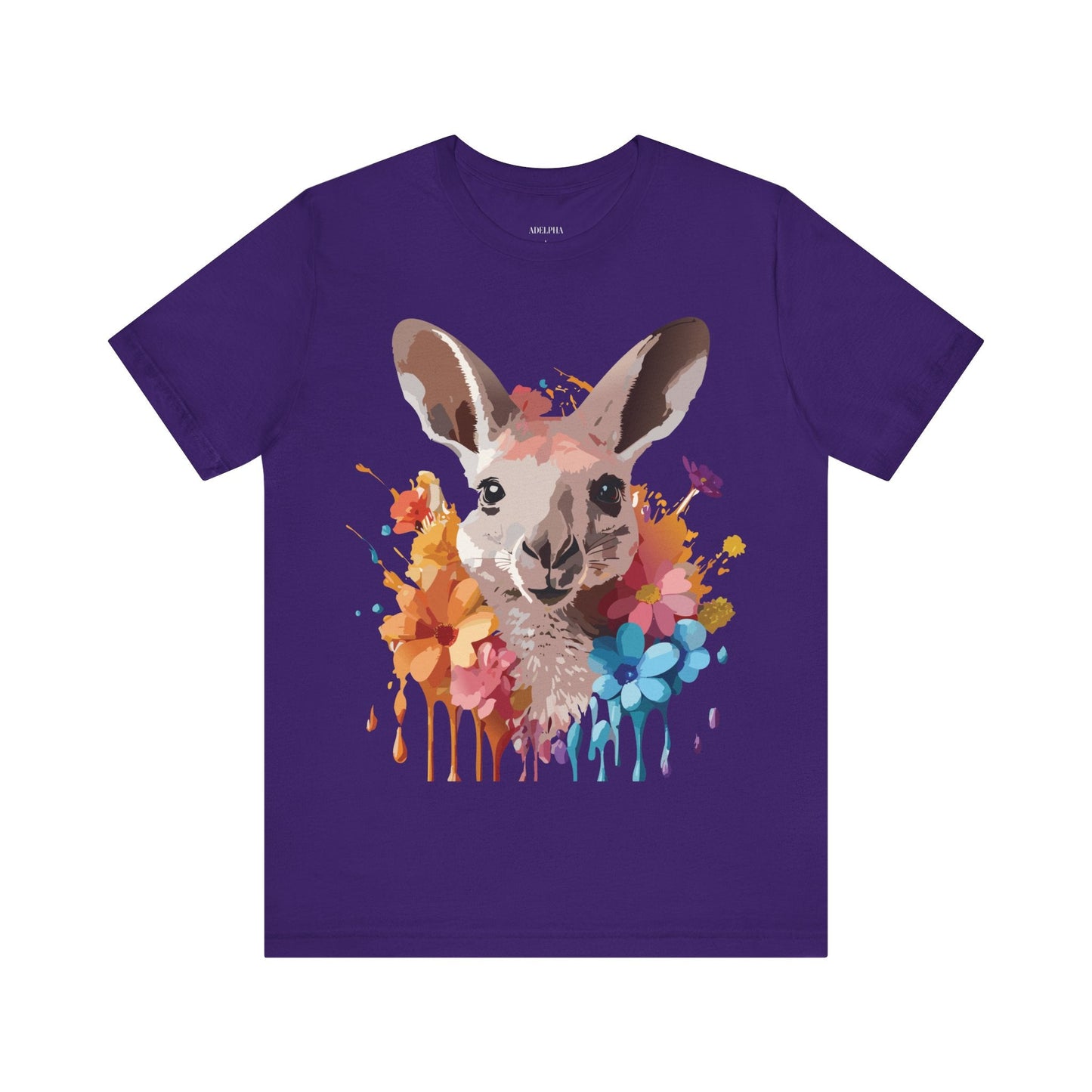 Kangaroo Graphic T Shirt Unisex Adelpha Art Design Vintage Inspired Tee With Original Artwork
