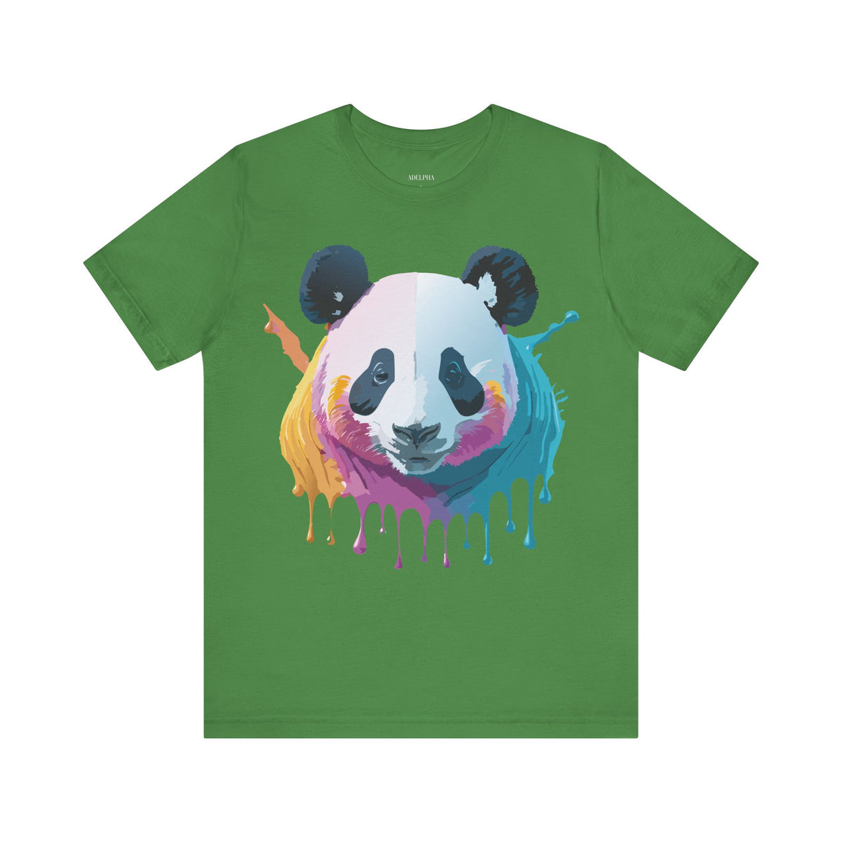 Panda Graphic Unisex Cotton Bella+Canvas Tee with Art Animal Design e143