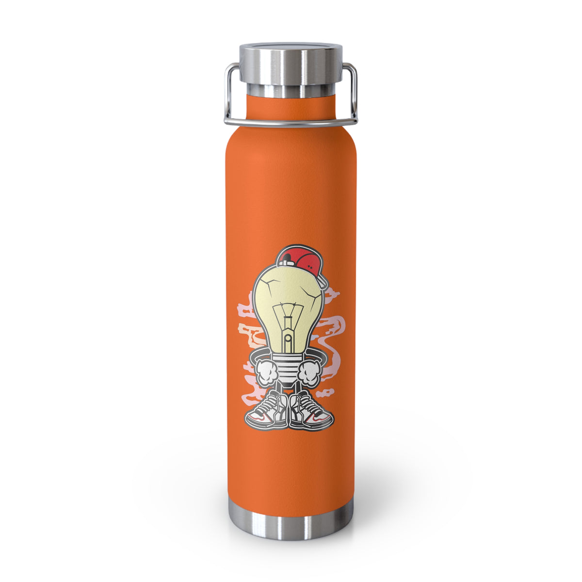 22oz Copper Insulated Water Bottle with Cartoon Design - CV97