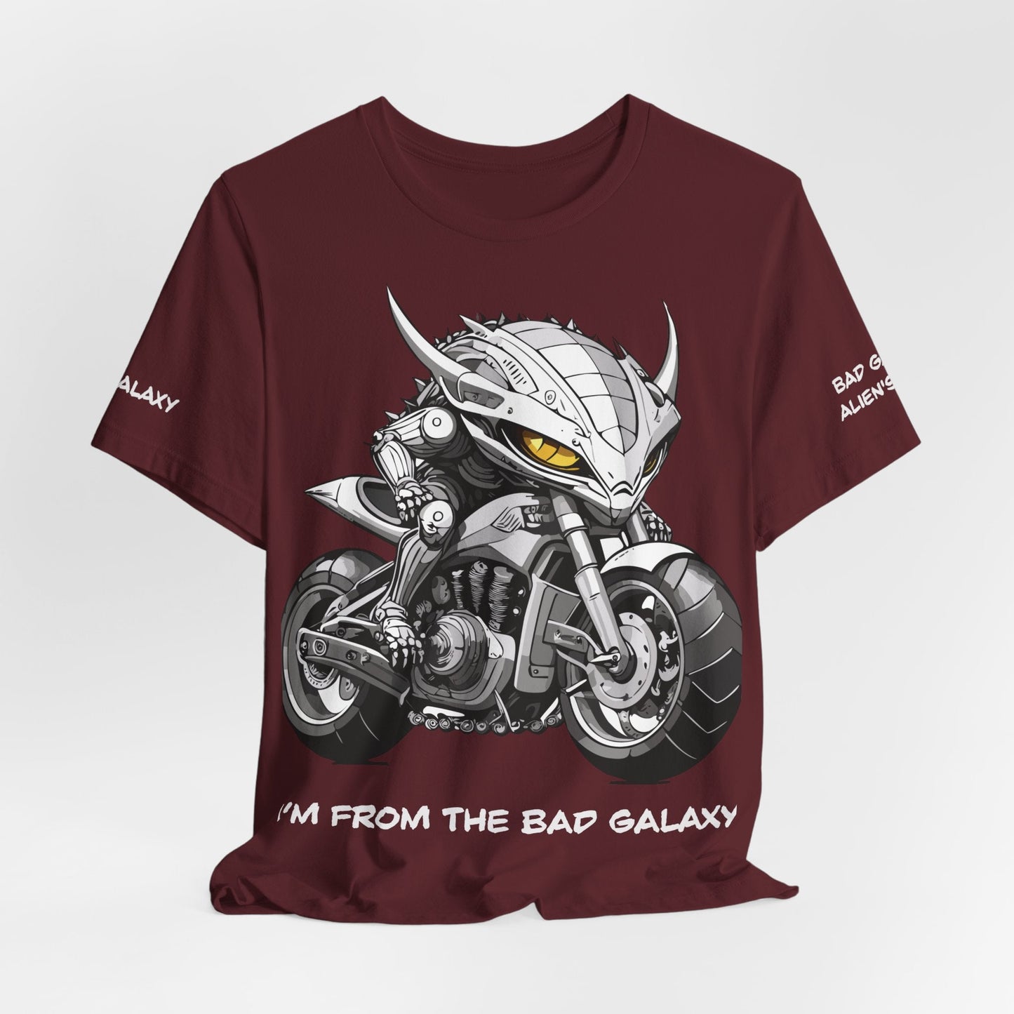 Alien Tee Shirt From Bad Galaxy 100 Percent Cotton Eco Friendly Inks Made In USA