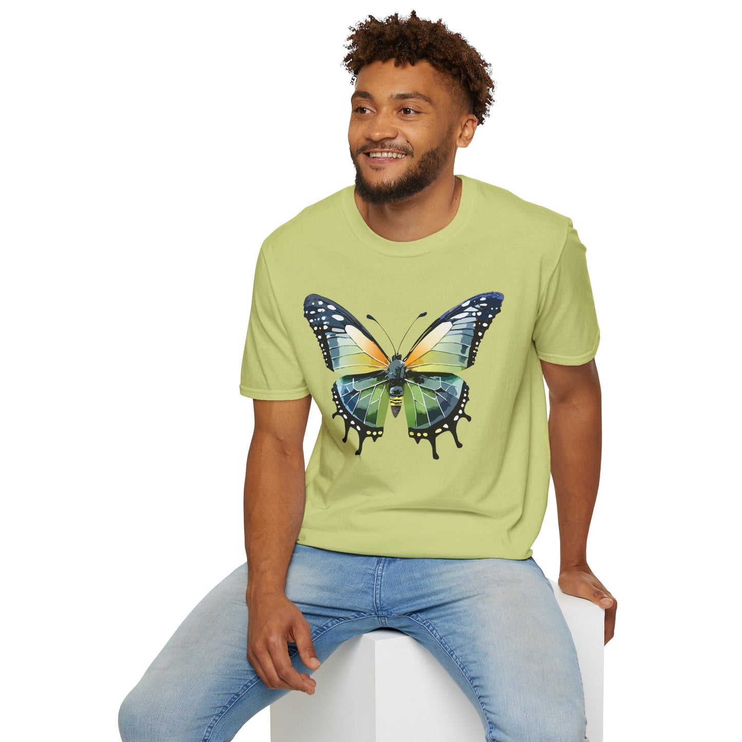 Butterfly Shirt Unisex Softstyle Gildan 64000 Monarch Butterfly Graphic Tee For Men And Women