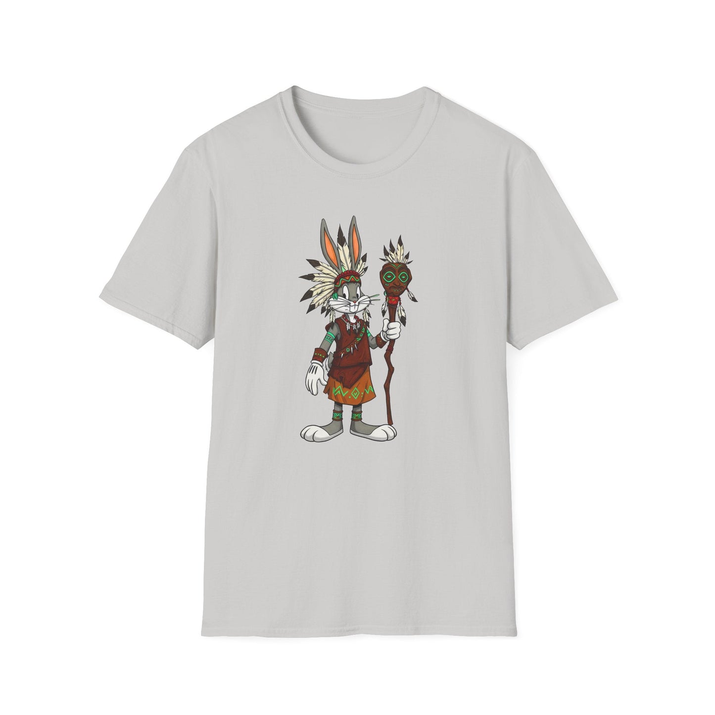 Bugs Bunny T Shirt Unisex Cartoon Character Design Gildan Softstyle 64000 Tee All Sizes