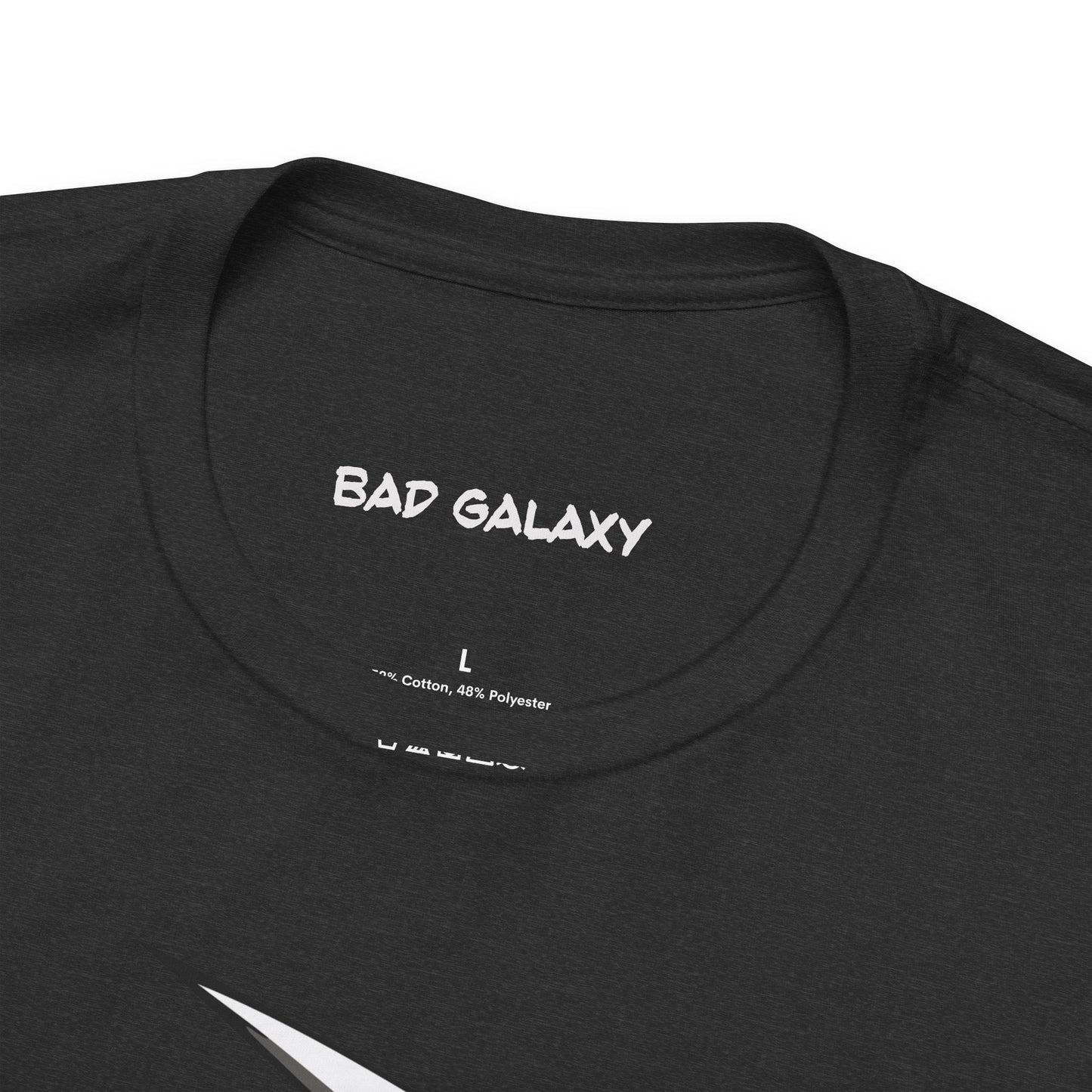 Tee Shirt With Alien From Bad Galaxy Made To Order 100 Percent Cotton Eco Friendly Print