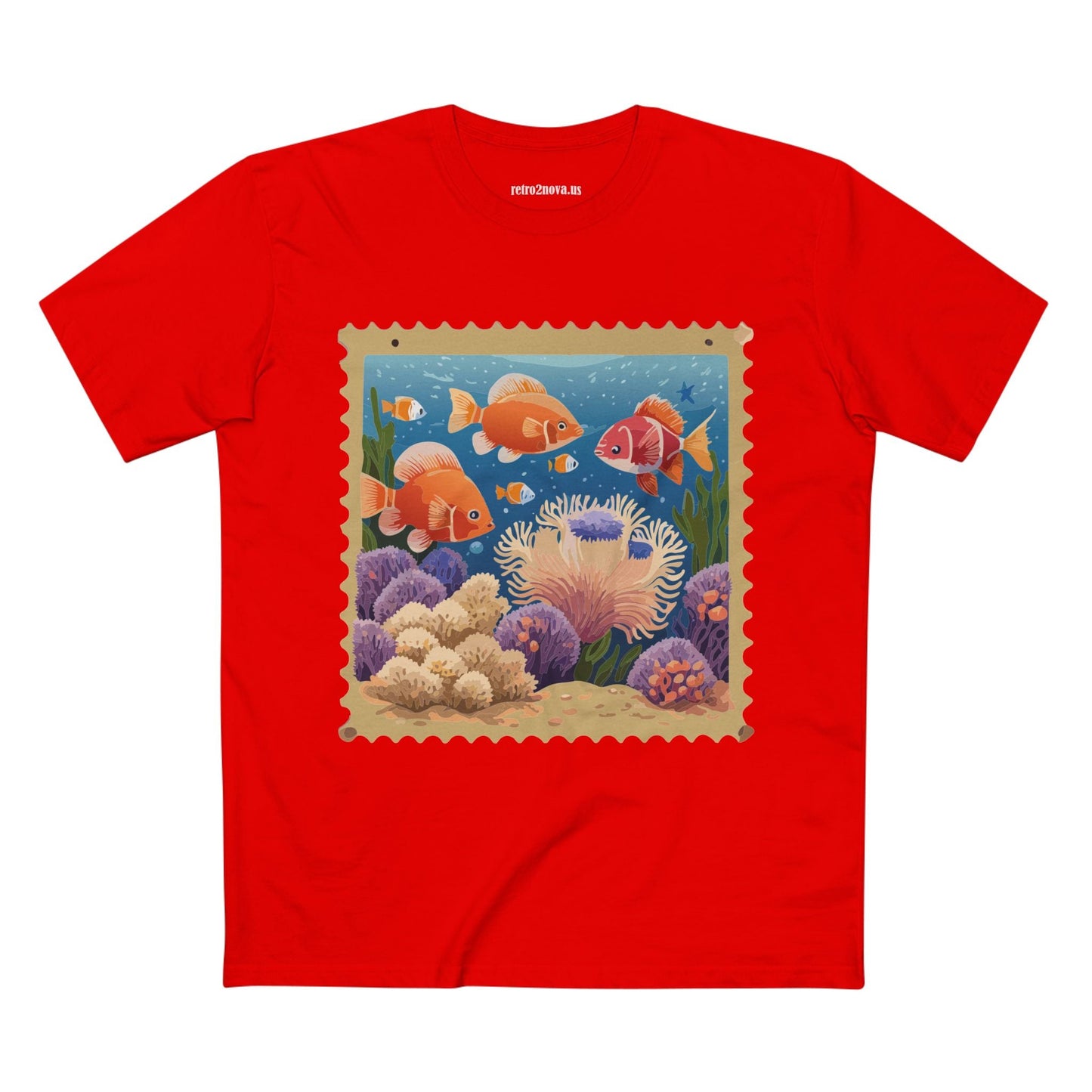 Stamp Shirt Postage Stamp Tee PS20 Unisex Premium Cotton Art Tee Retro2Nova Collection