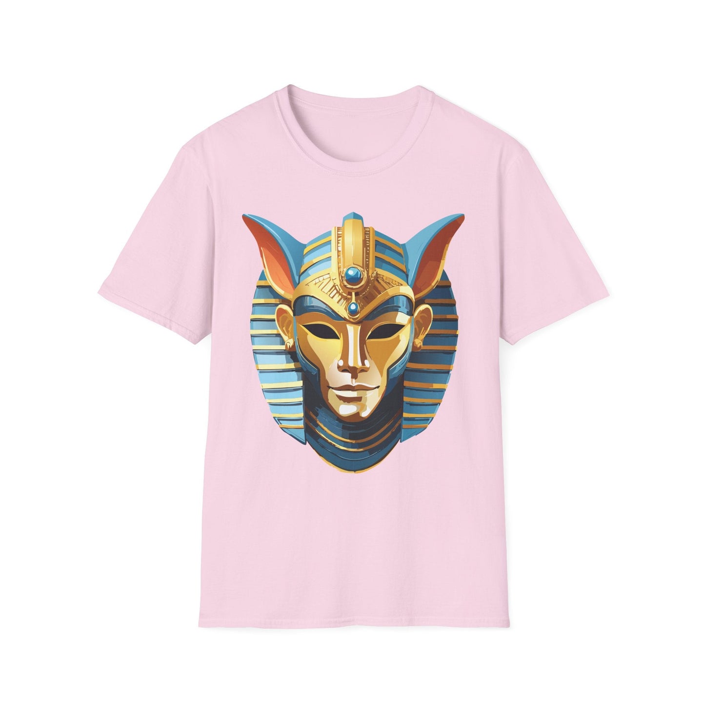 Mask Tee Shirt Unisex Softstyle Cotton Tee With Masquerade Art Design Gildan Softstyle